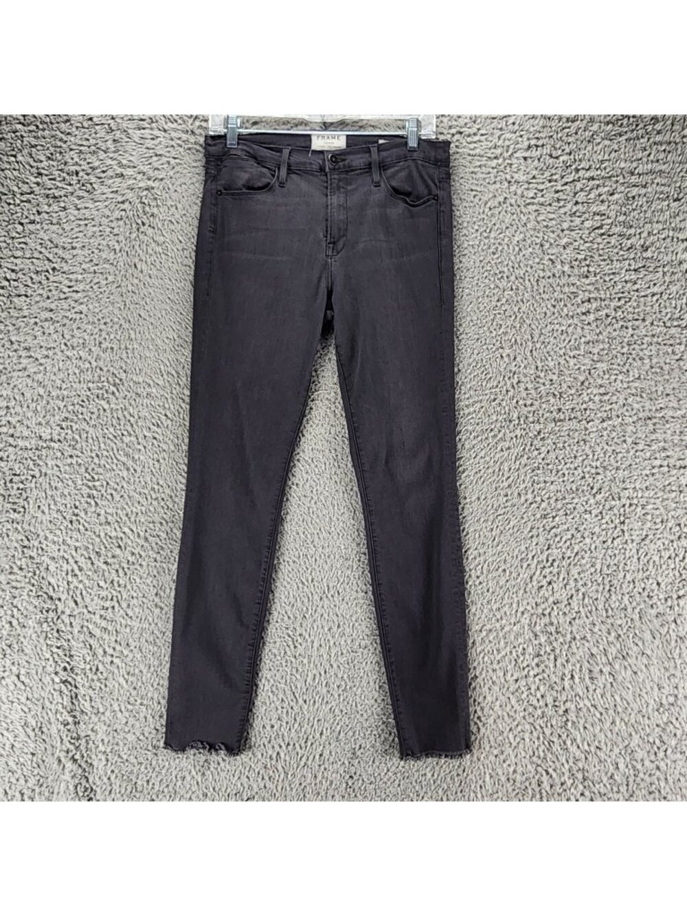 Frame Jeans Womens 29 Black Stretch Denim Le High Skinny *Read*